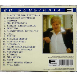 Kaunisto Pasi CD 20 Suosikkia - Sanat eivät riitä kertomaa  kansi EX levy EX Käytetty CD