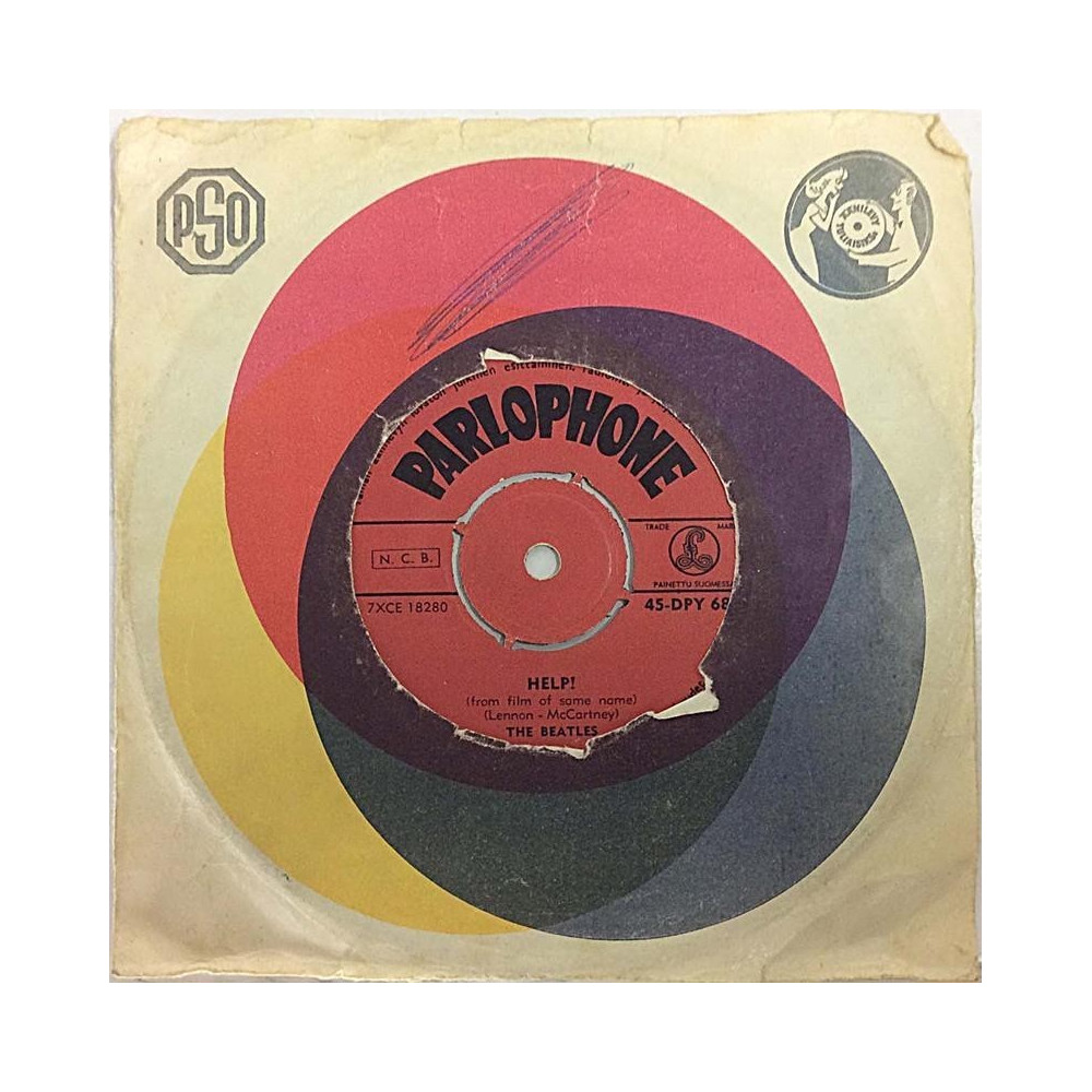 Beatles: Help! /I’m Down - käytetty vinyylisingle VG-