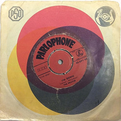 Beatles: Help! /I’m Down - käytetty vinyylisingle VG-