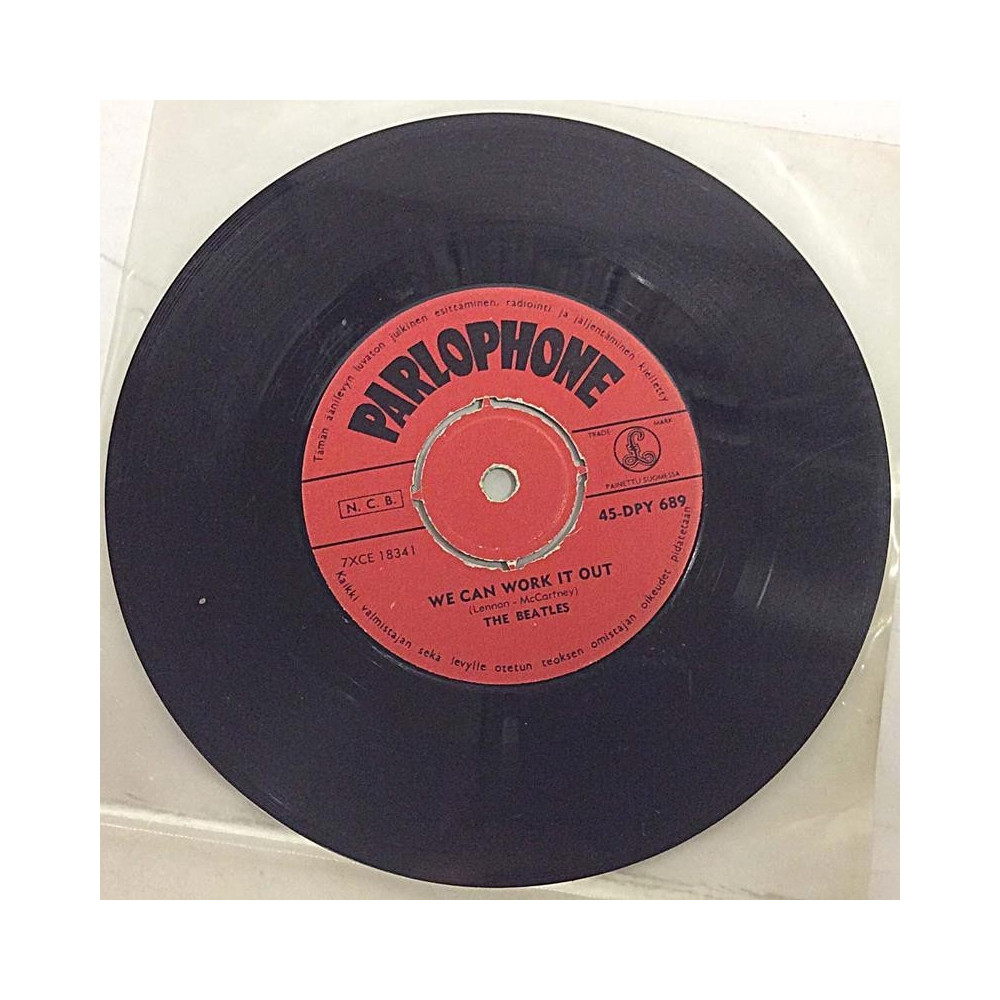 Beatles: We Can Work It Out / Day Tripper - käytetty vinyylisingle G+