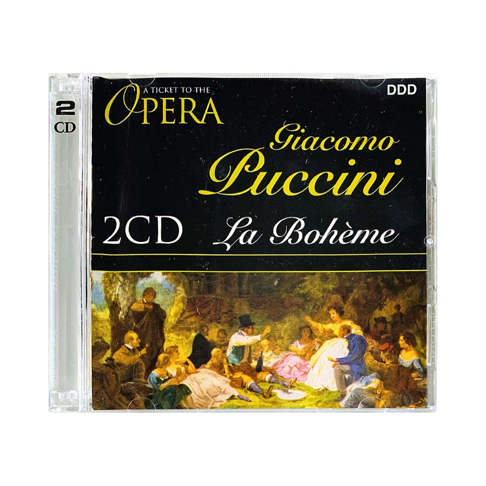 Puccini Giacomo CD La Boheme 2CD  kansi EX- levy EX Käytetty CD