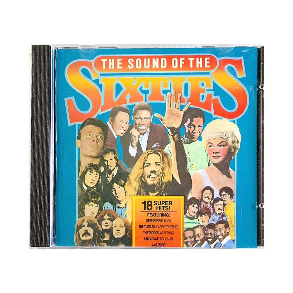 Turtles, Archies, Deep Purple CD The Sound of the Sixties - 18 Super Hits  kansi EX- levy EX Käytetty CD
