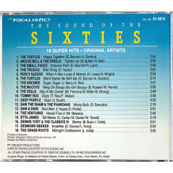 Turtles, Archies, Deep Purple CD The Sound of the Sixties - 18 Super Hits  kansi EX- levy EX Käytetty CD
