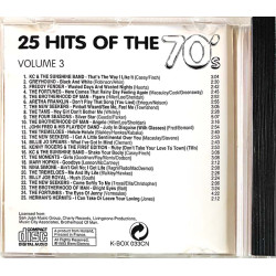 Greyhound, Billie Jo Spears, Tams CD 25 Hits Of The 70's Volume 3  kansi EX- levy EX Käytetty CD