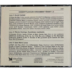 Pavarotti, Carreras, Domingo, Lanza 1990 428 585 2 - 428 587 2 Konserttilavojen kirkkaimmat tähdet 3CD CD Begagnat
