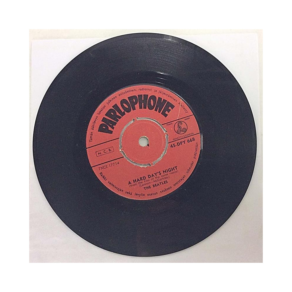 Beatles: A Hard Day's Night / Things We Said Today - begagnad singelskiva