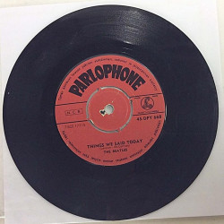 Beatles: A Hard Day's Night / Things We Said Today - begagnad singelskiva