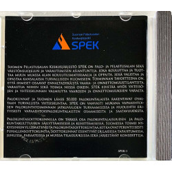 Suomen Pelastusalan Keskusjärjestö CD Tulta päin juhlakonsertti  kansi EX- levy EX Käytetty CD