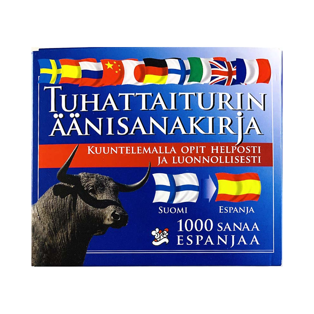1000 sanaa Espanjaa CD Tuhattaiturn äänisanakirja   kansi EX- levy EX Käytetty CD