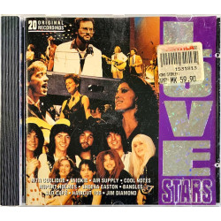 Bangles, Sad Cafe, Sheena Easton ym. CD 10 love stars - 2  kansi EX- levy EX Käytetty CD