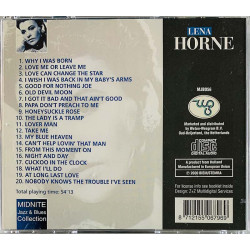 Horne Lena CD The lady is a tramp  kansi EX- levy EX Käytetty CD