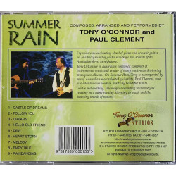 Tony O'Connor with Paul Clement CD Summer rain  kansi EX- levy EX Käytetty CD