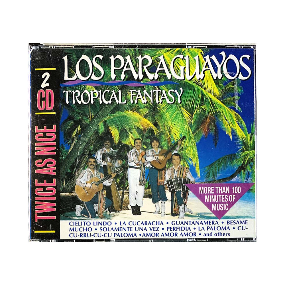 Los Paraguayos CD Tropical Fantasy 2CD  kansi G+ levy EX Käytetty CD