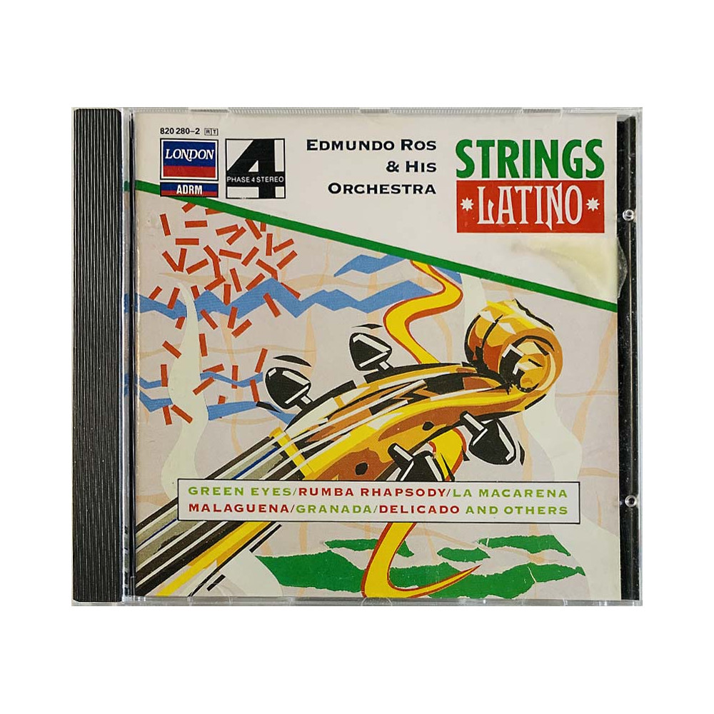 Edmundo Ros & His Orchestra CD Strings Latino  kansi EX- levy EX Käytetty CD