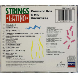 Edmundo Ros & His Orchestra CD Strings Latino  kansi EX- levy EX Käytetty CD