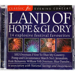 BBC symphony orchestra, Leeds festival chorus ym. CD Evening concert, land of hope & glory  kansi EX levy EX Käytetty CD