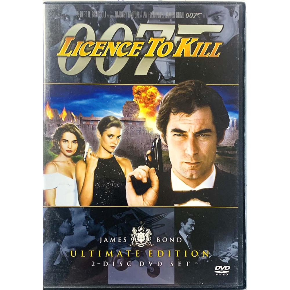 DVD - Elokuva 1989/2006  James Bond 007 licence to kill 2DVD DVD Begagnat