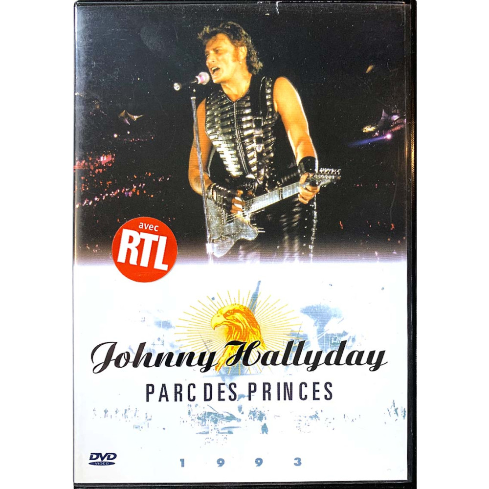 DVD - Hallyday Johnny DVD Parc des Princes 1993  kansi EX levy EX Käytetty DVD