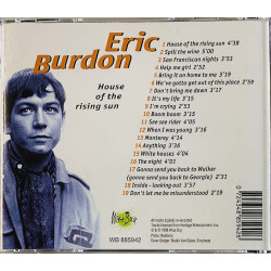 Burdon Eric CD House of the Rising Sun  kansi EX- levy EX Käytetty CD