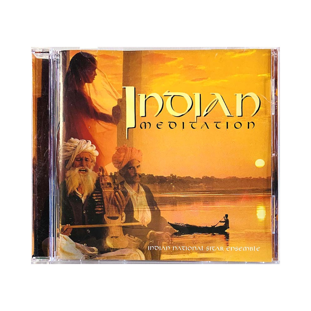 Indian National Sitar Ensemble CD Indian Meditation  kansi EX- levy EX Käytetty CD