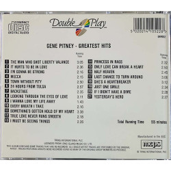 Pitney Gene CD Greatest Hits  kansi EX- levy EX Käytetty CD