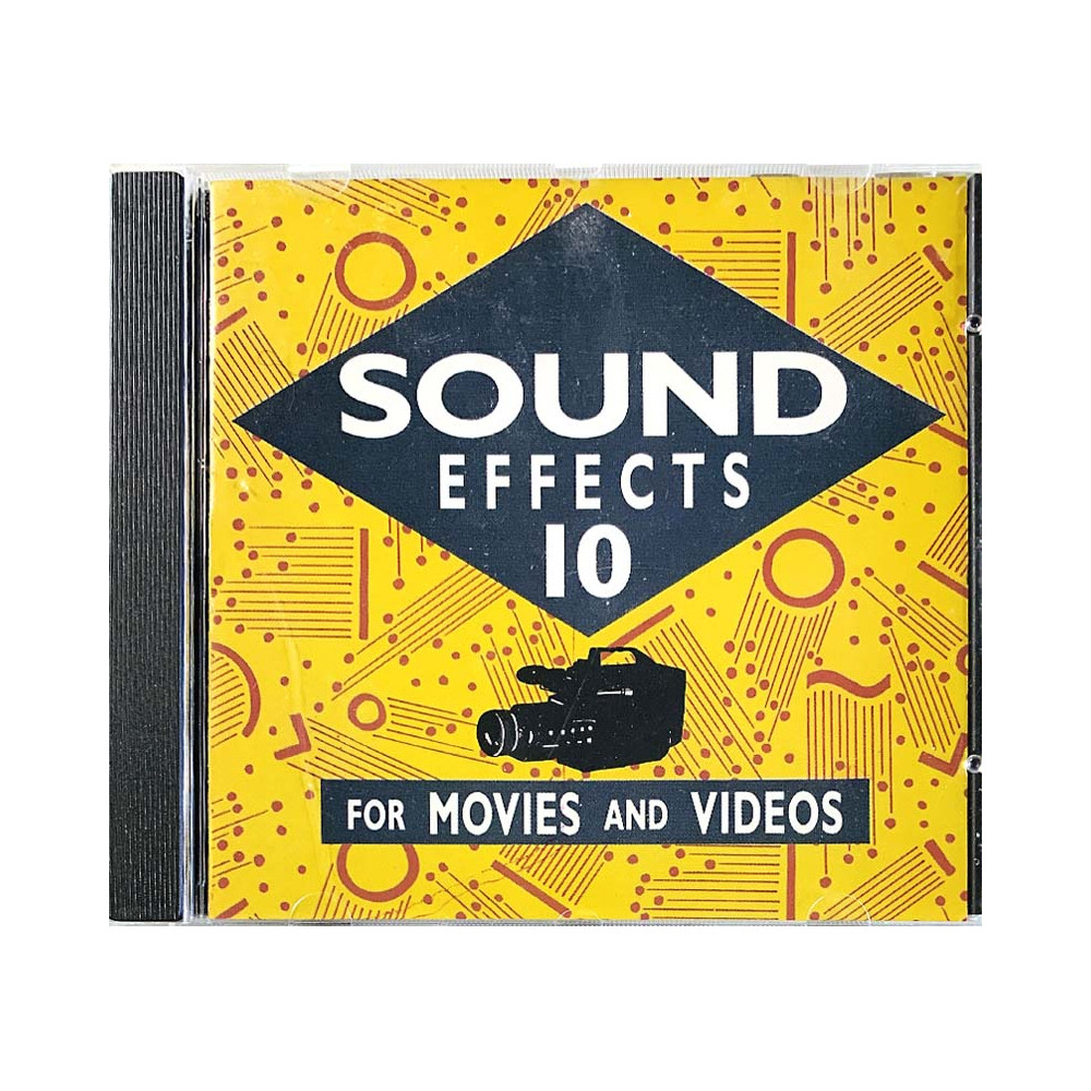 Efektiääniraitoja 94kpl CD Sound Effects 10 for movies and videos  kansi EX- levy EX Käytetty CD
