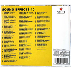 Efektiääniraitoja 94kpl CD Sound Effects 10 for movies and videos  kansi EX- levy EX Käytetty CD