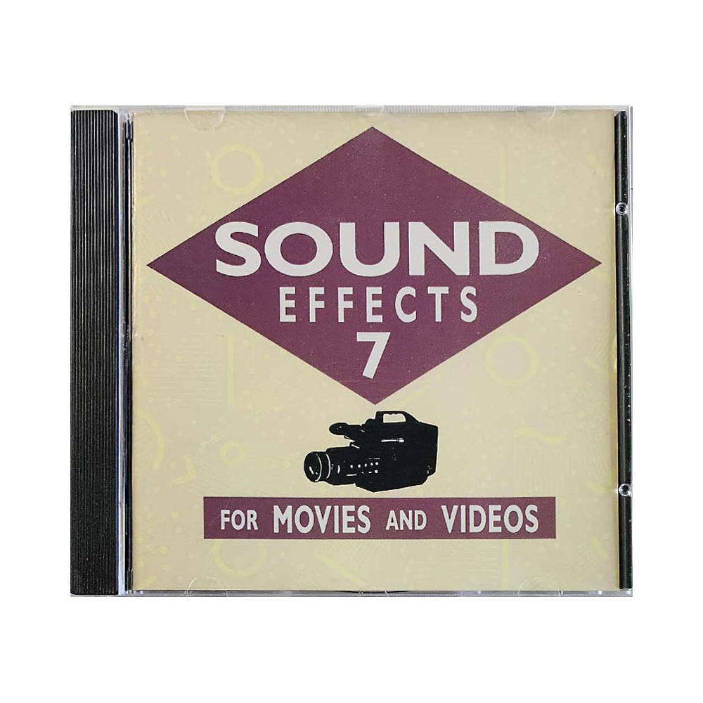 Efektiääniraitoja 53kpl CD Sound Effects 7 for movies and videos  kansi EX- levy EX Käytetty CD