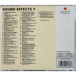 Efektiääniraitoja 53kpl CD Sound Effects 7 for movies and videos  kansi EX- levy EX Käytetty CD