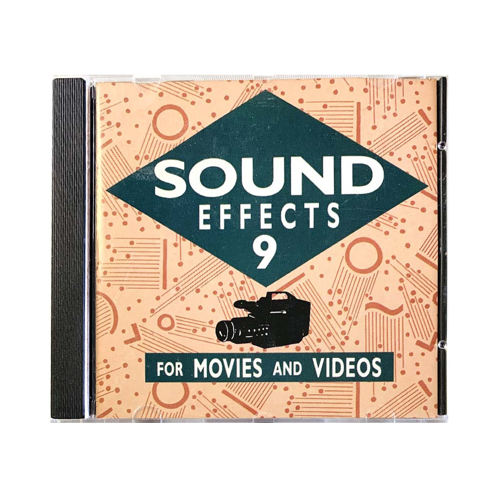 Efektiääniraitoja 89kpl CD Sound Effects 9 for movies and videos  kansi EX- levy EX Käytetty CD