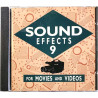 Efektiääniraitoja 89kpl CD Sound Effects 9 for movies and videos  kansi EX- levy EX Käytetty CD