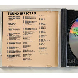 Efektiääniraitoja 89kpl CD Sound Effects 9 for movies and videos  kansi EX- levy EX Käytetty CD