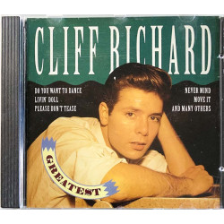 Richard Cliff CD Greatest  kansi EX- levy EX Käytetty CD