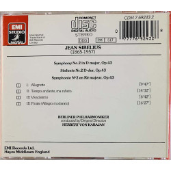 Sibelius Jean CD Symphony nro 2  kansi EX- levy EX Käytetty CD
