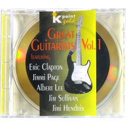 Jimmy Page, Clapton, Hendrix, Albert Lee CD Great Guitarists Vol.1  kansi EX- levy EX Käytetty CD