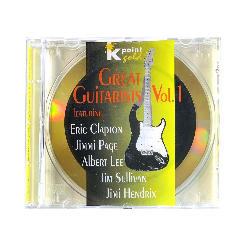 Jimmy Page, Clapton, Hendrix, Albert Lee CD Great Guitarists Vol.1  kansi EX- levy EX Käytetty CD