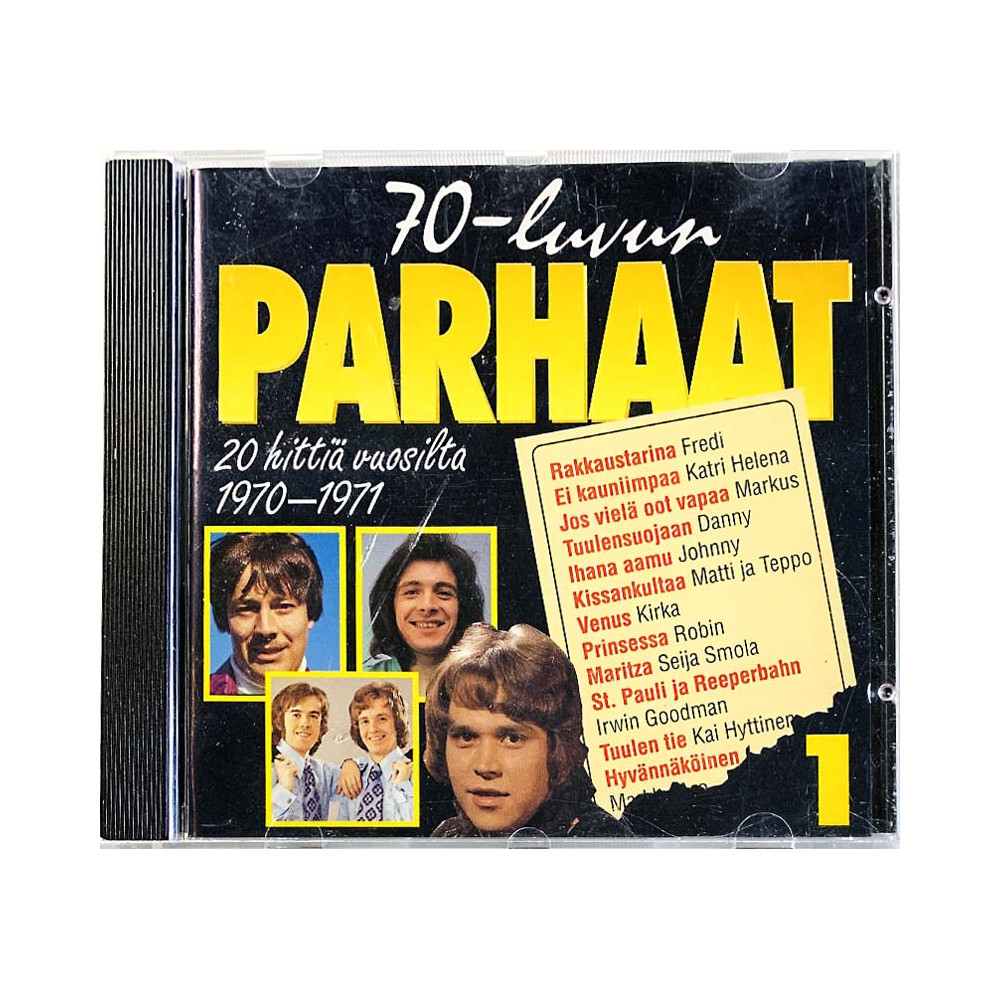 Seija Simola, Markus, Jukka Virtanen CD 70-luvun parhaat 20 hittiä vuosilta 1970-1971  kansi EX- levy EX- Käytetty CD