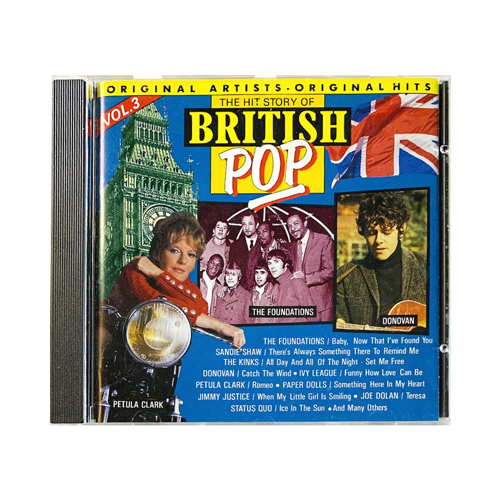 Sandie Shaw, Petula Clark ym. CD The hit story of British Pop vol.3  kansi EX- levy EX Käytetty CD
