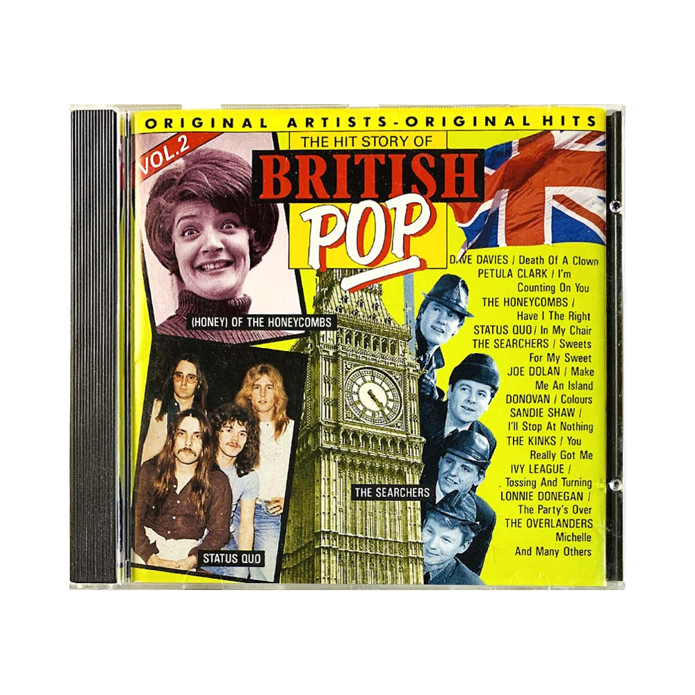 Ivy League, Rockin’ Berries, Kinks CD The hit story of British Pop vol.2  kansi EX- levy EX Käytetty CD