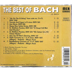 Bach Johann Sebastian CD The Best of Bach  kansi EX- levy EX Käytetty CD