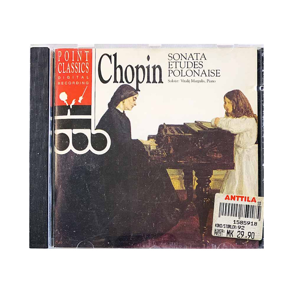 Chopin Frederik CD Sonata, Etydes, Polonaise  kansi EX- levy EX Käytetty CD