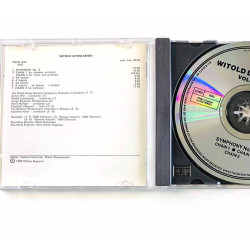 Lutoslawski Witold CD Symphony No. 3, chain 1-3 Volume 5  kansi EX- levy EX Käytetty CD
