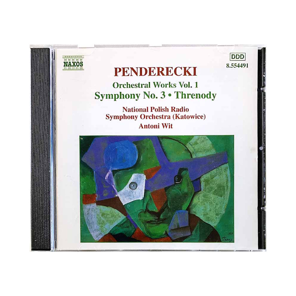Penderecki Krzysztof CD Orchestral Works Vol. 1  kansi EX- levy EX Käytetty CD