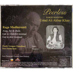 Maestro Ali Akbar Khan CD Peerless  kansi EX- levy EX- Käytetty CD