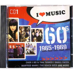 Herd, Status Quo, Manfred Mann CD I love music 1965-1969 CD1  kansi EX- levy EX Käytetty CD