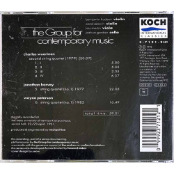 Group For Contemporary Music 1992 3-7121-2 H1 Second string quartet / String Quartet No. 1 CD Begagnat