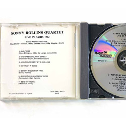 Rollins Sonny CD Live in Paris 1963  kansi VG+ levy EX Käytetty CD