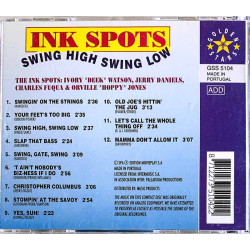 Ink Spots CD Swing High Swing Low  kansi EX- levy EX Käytetty CD