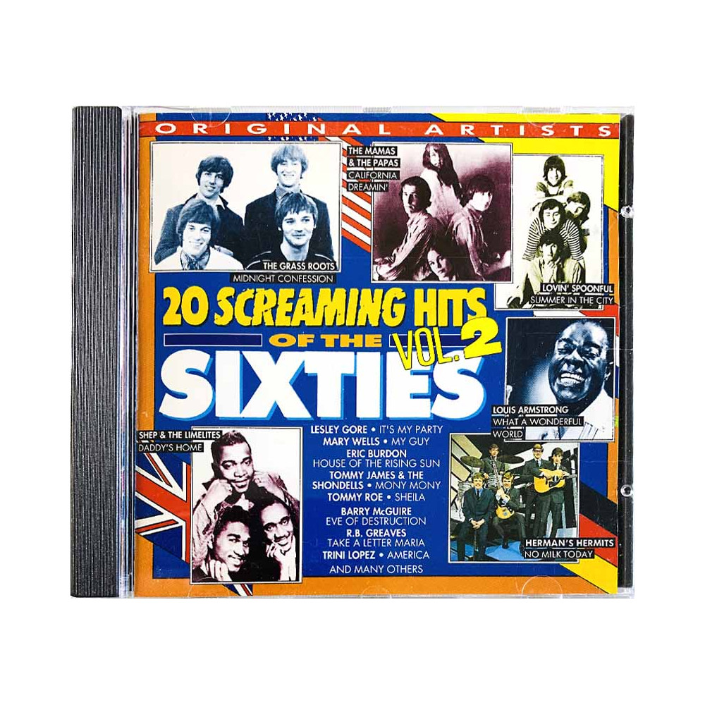 Barry McGuire, Mamas & the Papas CD 20 screaming hits of the sixties vol.2  kansi EX- levy EX- Käytetty CD