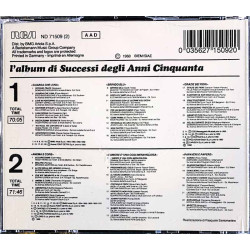 Sophia Loren, Nilla Pizzi, D. Modugno CD L'Album Di Successi Degli Anni '50  2CD  kansi EX levy VG+ Käytetty CD